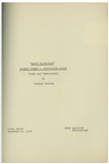 Moe Howard's 14pp. Script Dated November 1950 for The Three Stooges Film ''The Tooth Will Out'' -- Final Draft Script Is Combination of 2 Different Scripts -- Also With Call Sheet & Shooting Schedule